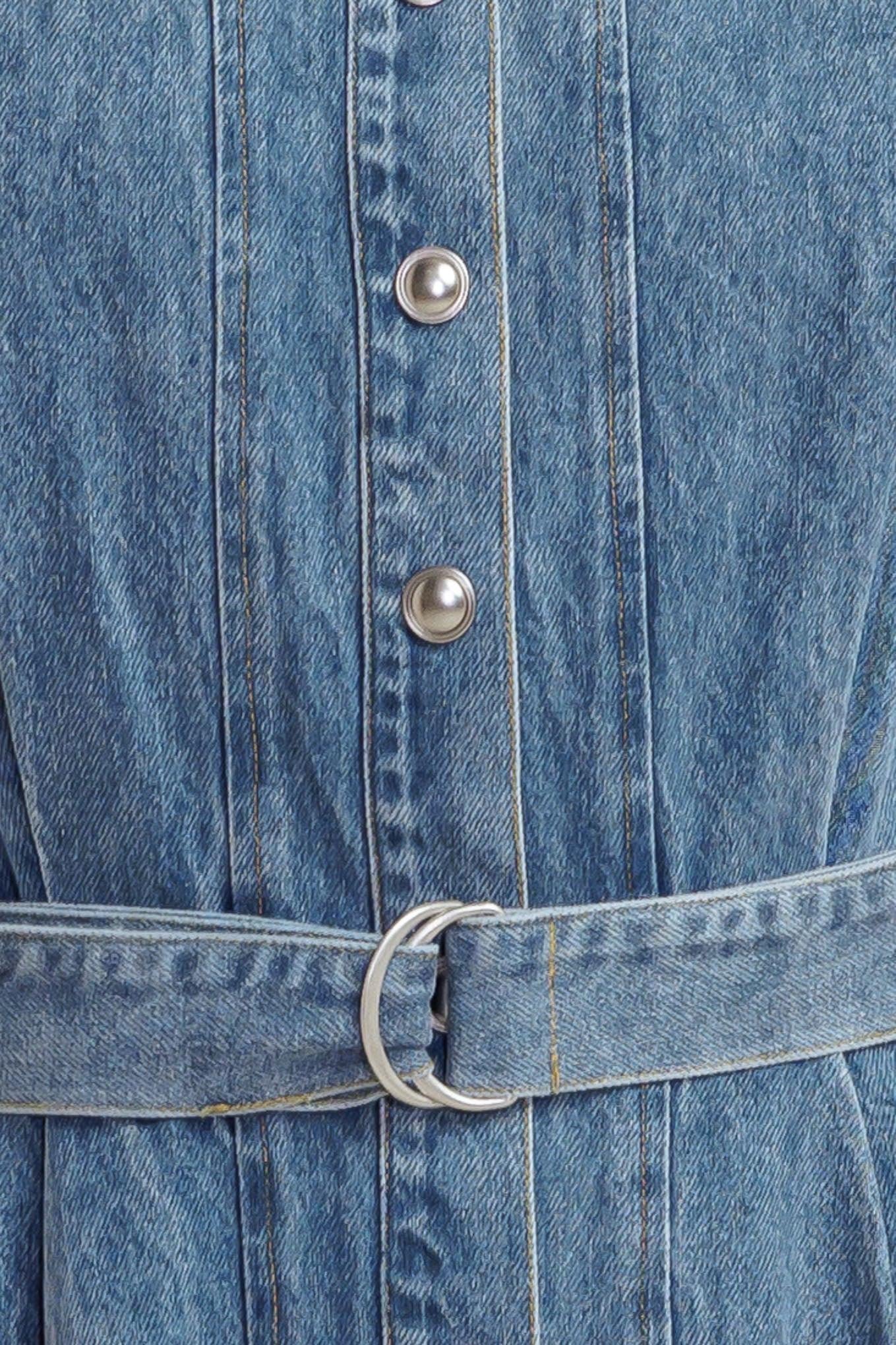 Midnight Rodeo Denim Midi Dress