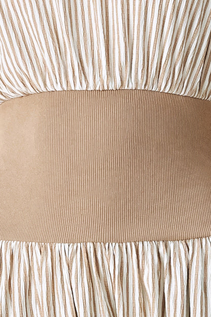 Hamptons Morning Stripe Woven Midi Dress