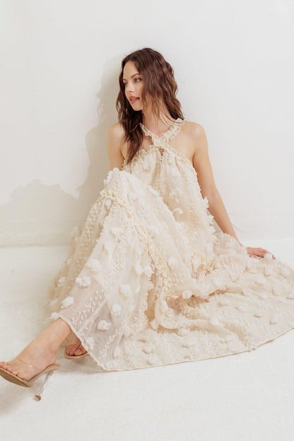 Cloud Nine Gown Woven Ankle Dress