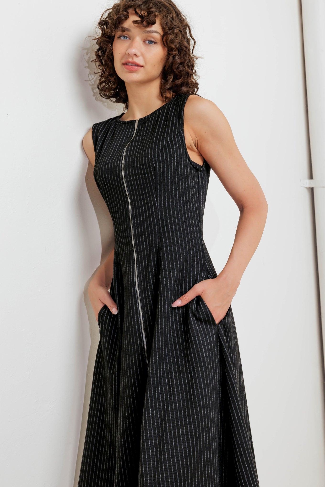 Urban Frame Woven Midi Dress