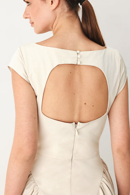 Polished Occasion Woven Midi Dress