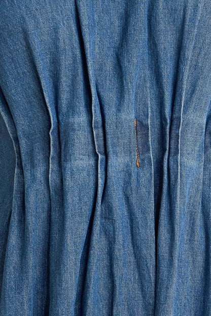 Modern Work Denim Midi Dress