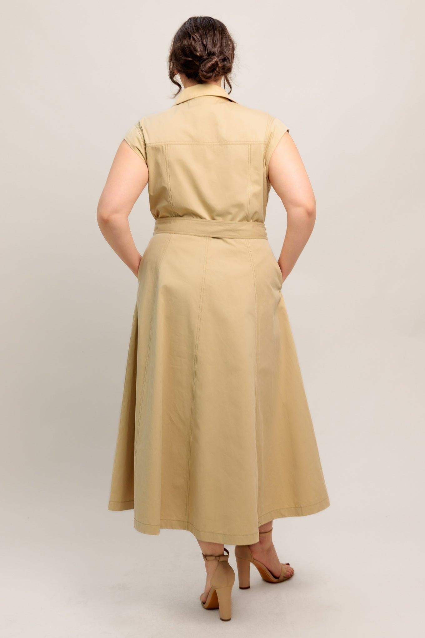 Natural Instinct Woven Midi Dress