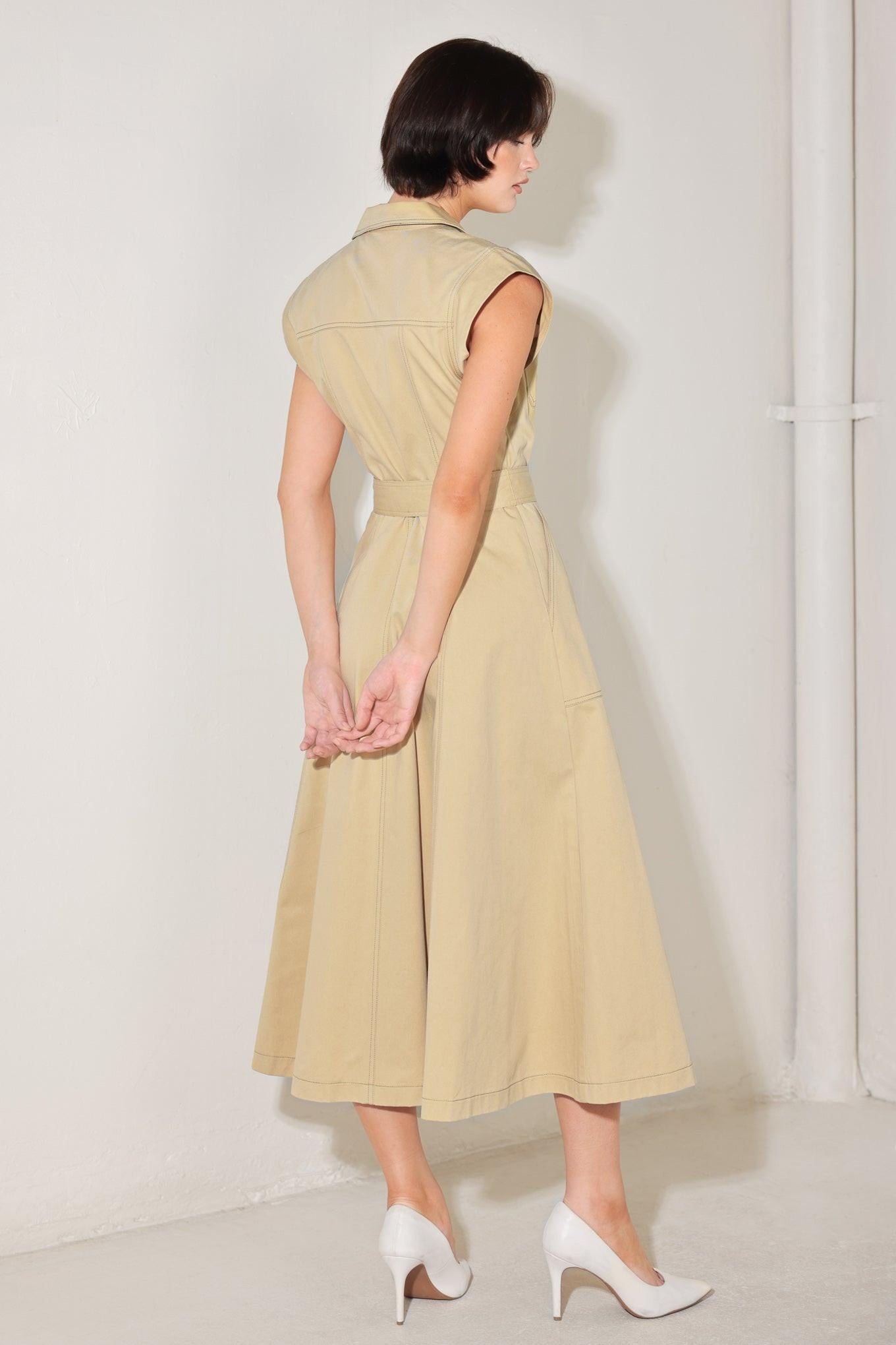 Natural Instinct Woven Midi Dress