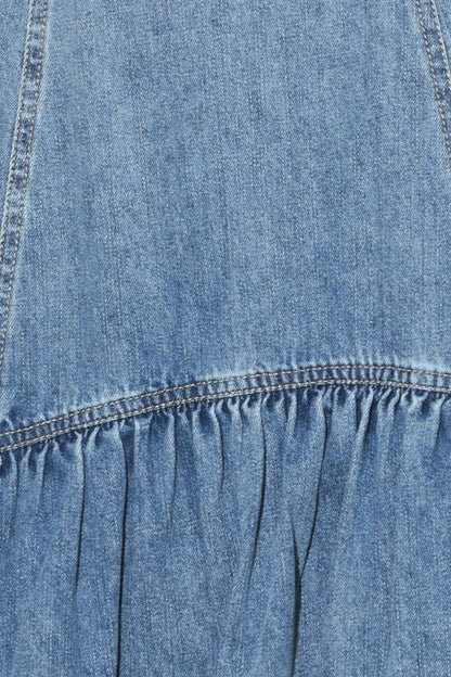 Runway Rebel Denim Midi Dress