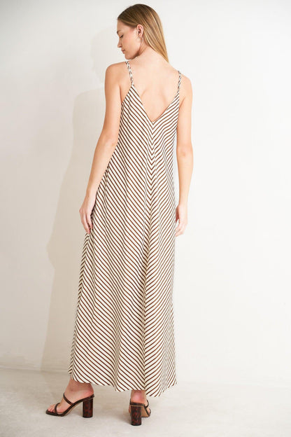 Seaside Silhouette Woven Midi Dress