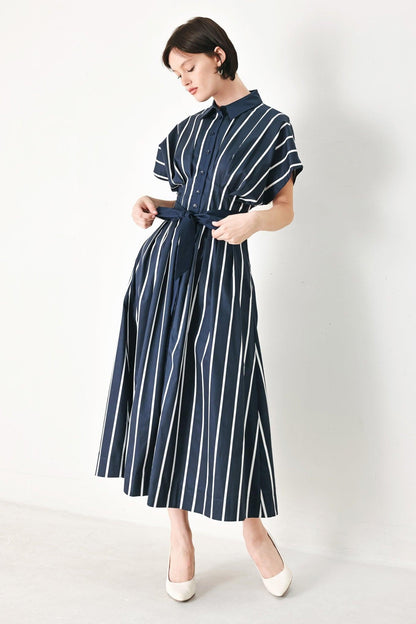 [preorder] Pinstripe Story Woven Midi Dress