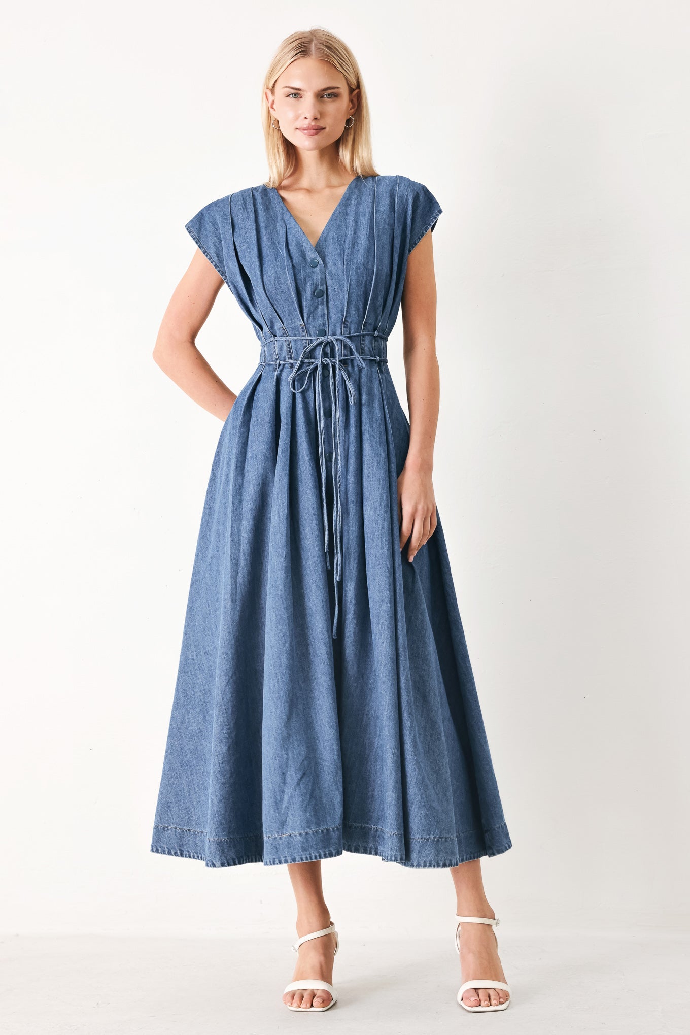 long flowy denim dress loveimgs Womens Summer Adjustable Strap Button Down Denim Long Dress Sleeveless A Line Swing Flowy Jean Maxi Dress (Small,Blue) at Amazon Women's Clothing store