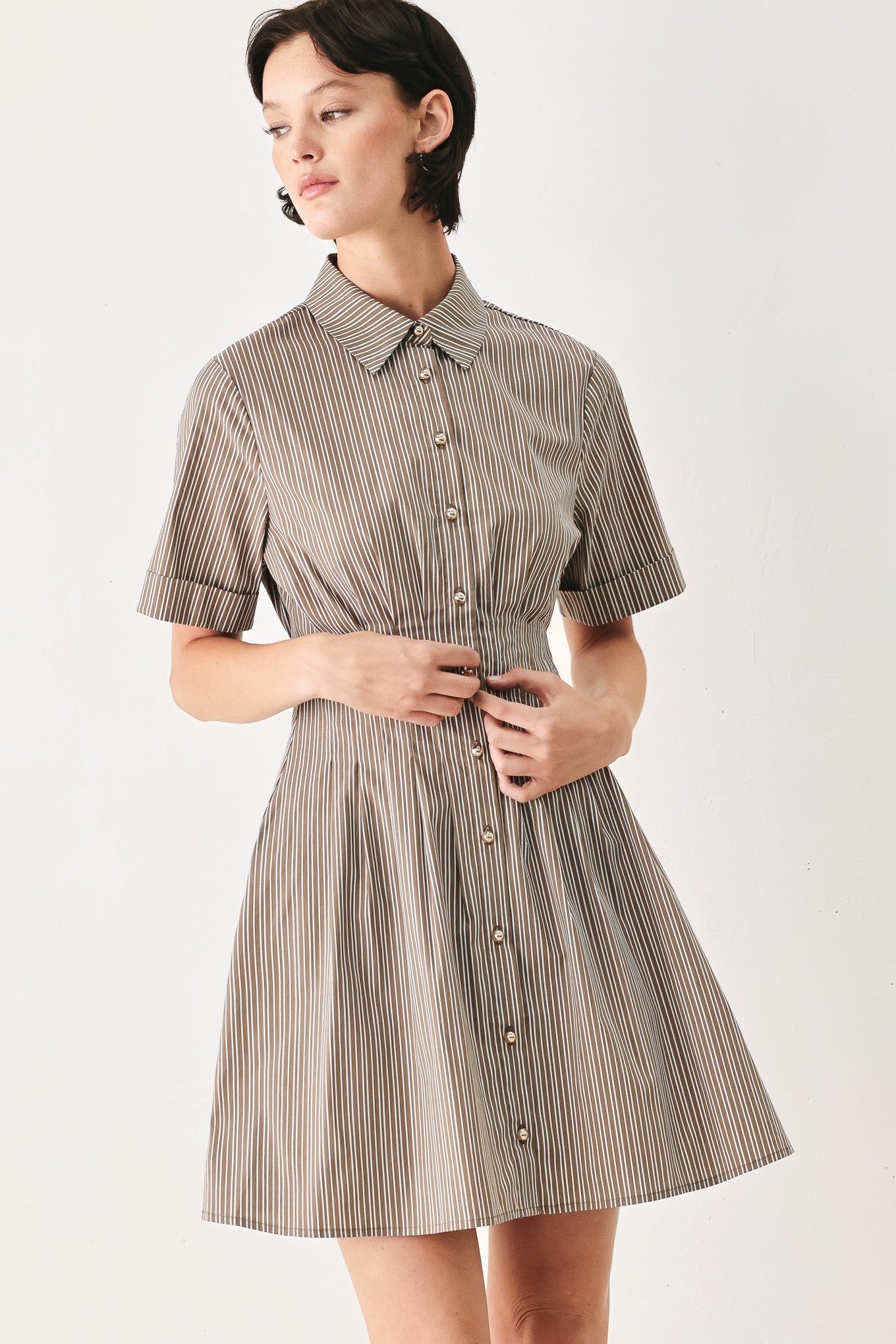 Park Avenue Woven Mini Dress
