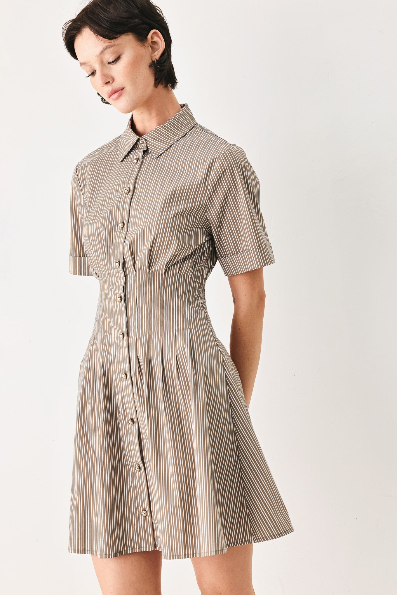 Park Avenue Woven Mini Dress