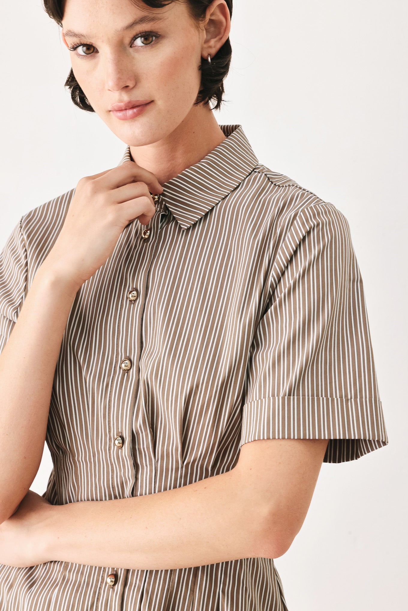 Park Avenue Woven Mini Dress