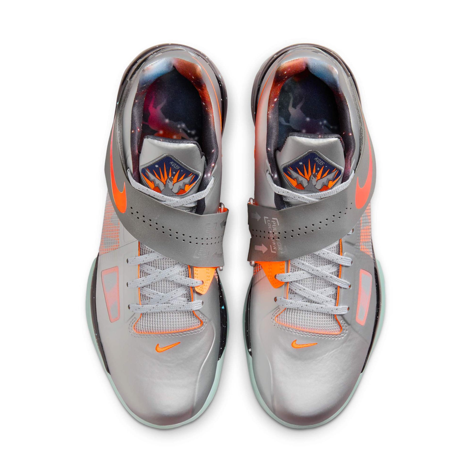 Metallic Silver/Total Orange-Dark Grey-