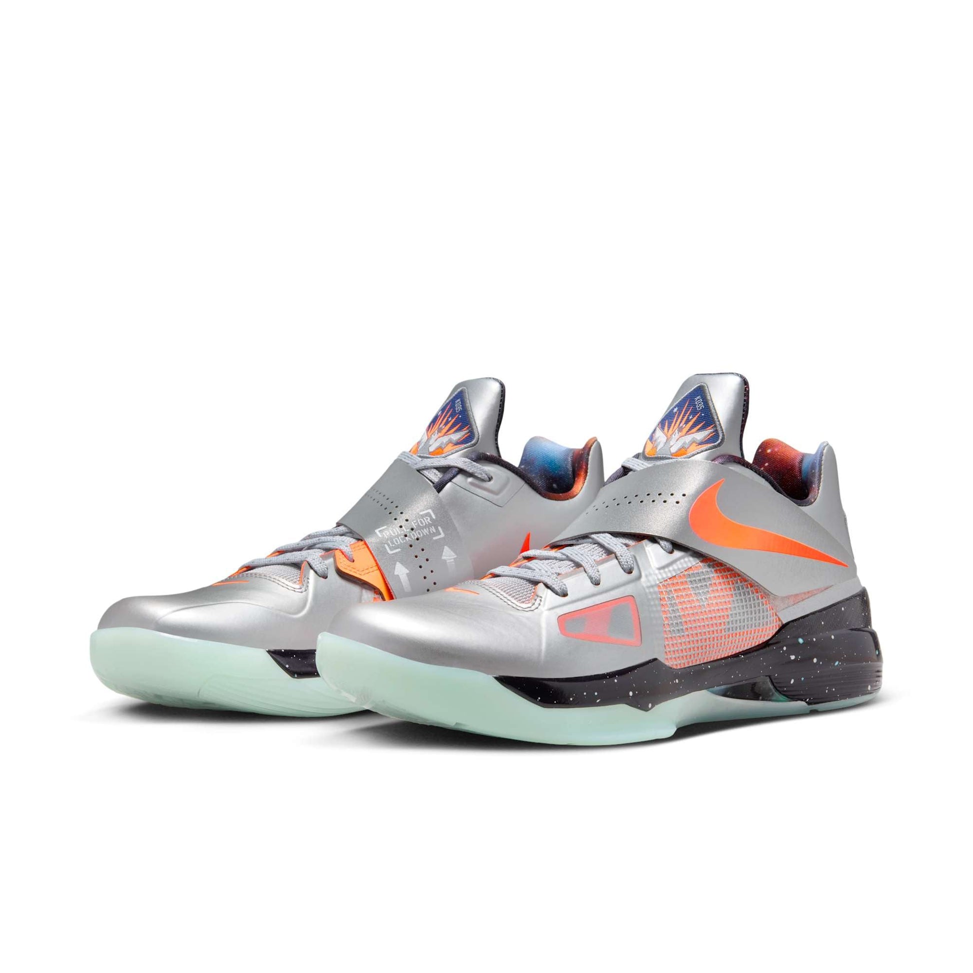 Metallic Silver/Total Orange-Dark Grey-