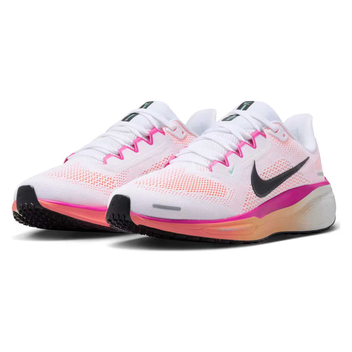 Women's Nike Air Zoom Pegasus 41 - White/Fire Pink/Orange Pulse