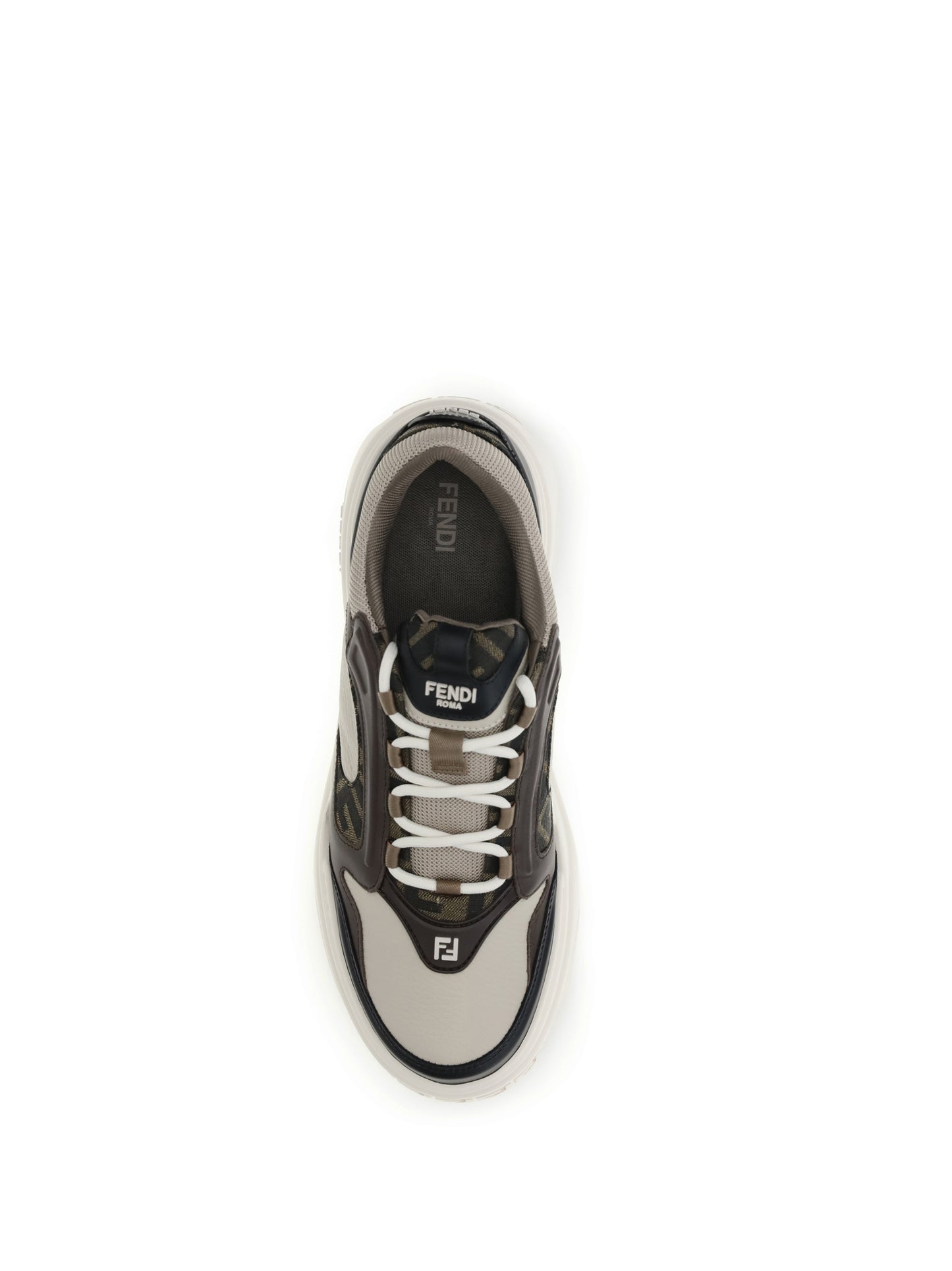 Sneakers FF Leather Black/Cream/Beige