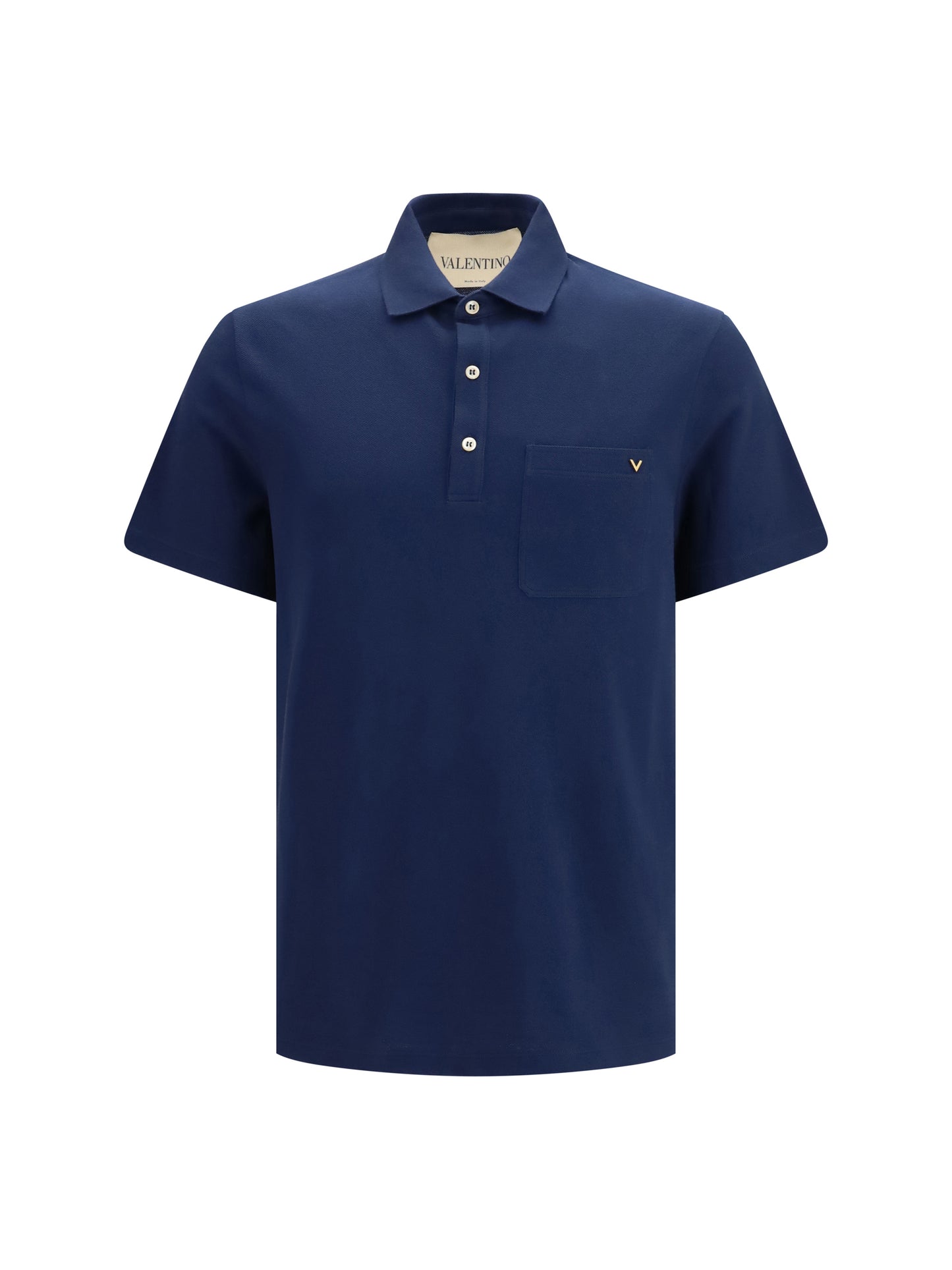 Polo Shirt Cotton Piqué With VLogo