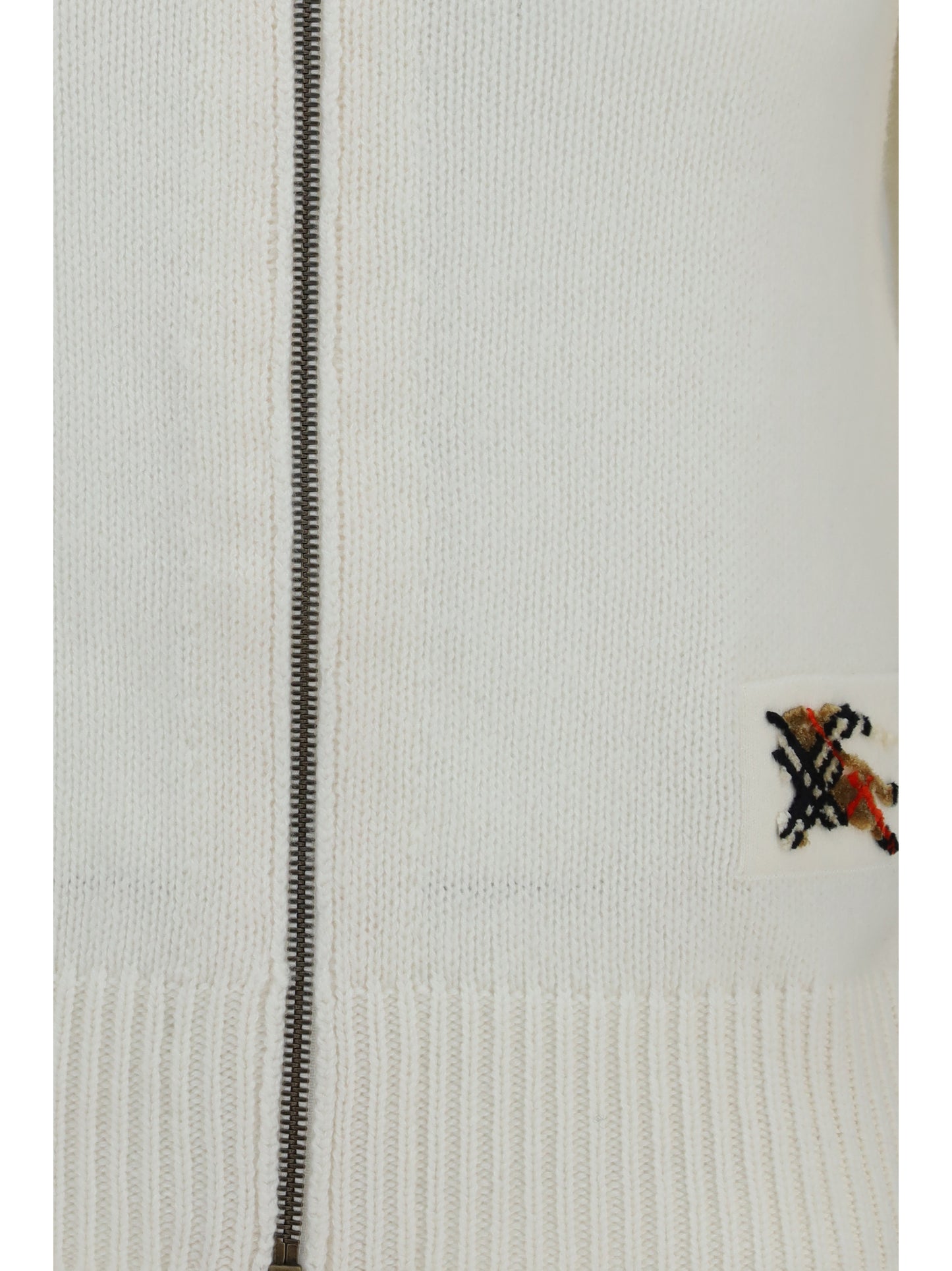 Cardigan Hooded Wool Ecru