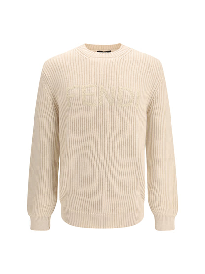 Crew-Neck Knit Warm Grey