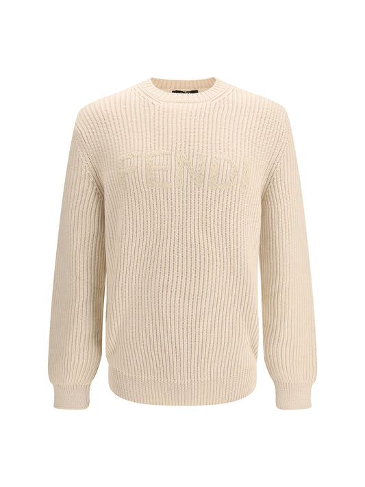 Crew-Neck Knit Warm Grey