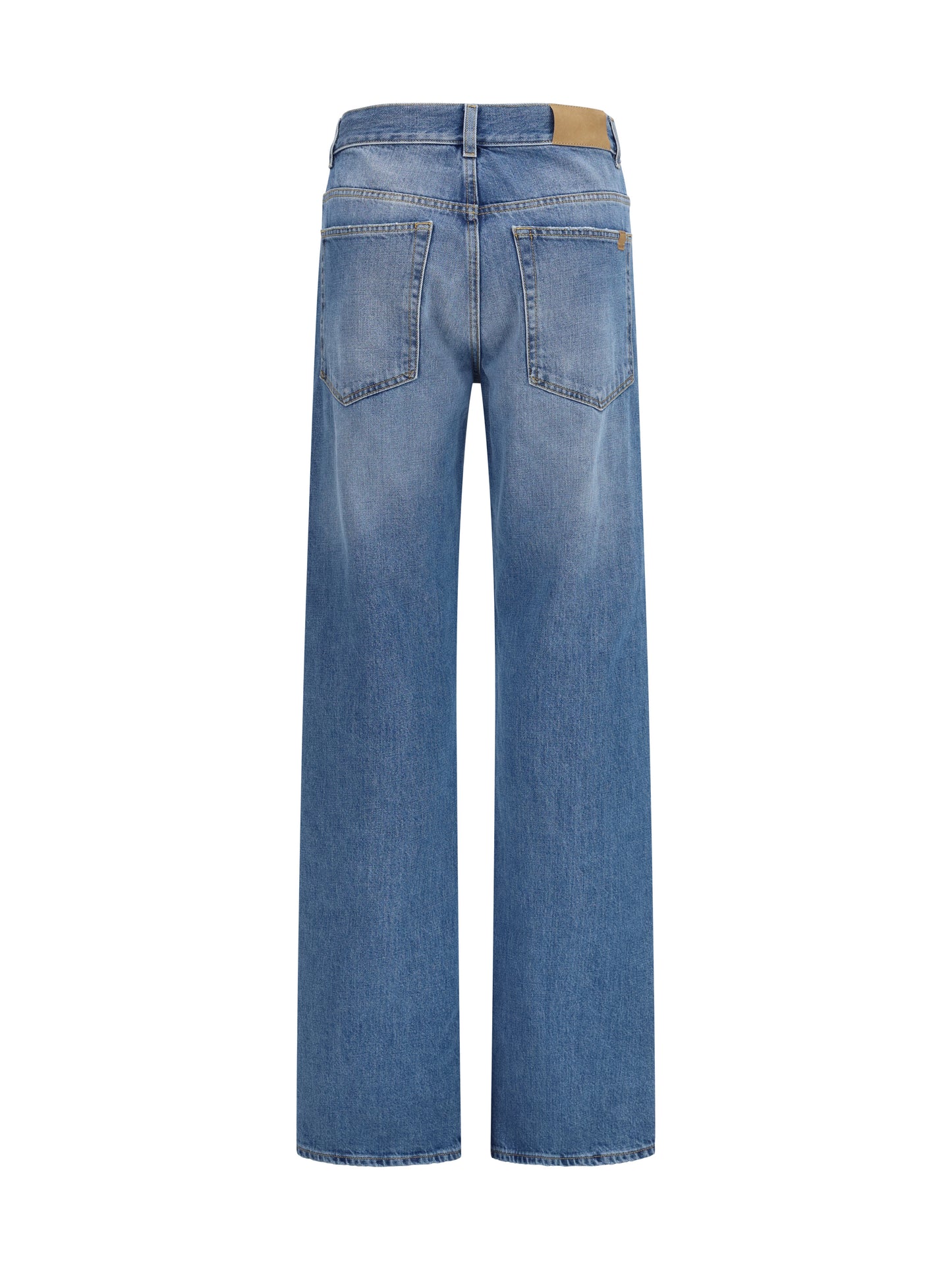 Straight-Leg Jeans Light Blue