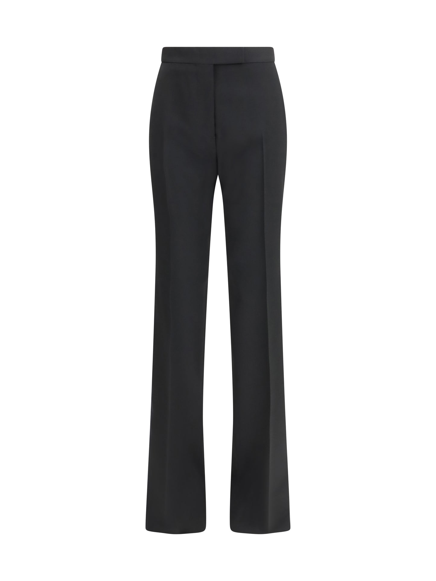 Tailored Straight-Leg Trousers Black/Deep Blue Navy
