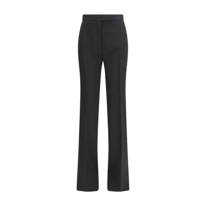 Tailored Straight-Leg Trousers Black/Deep Blue Navy