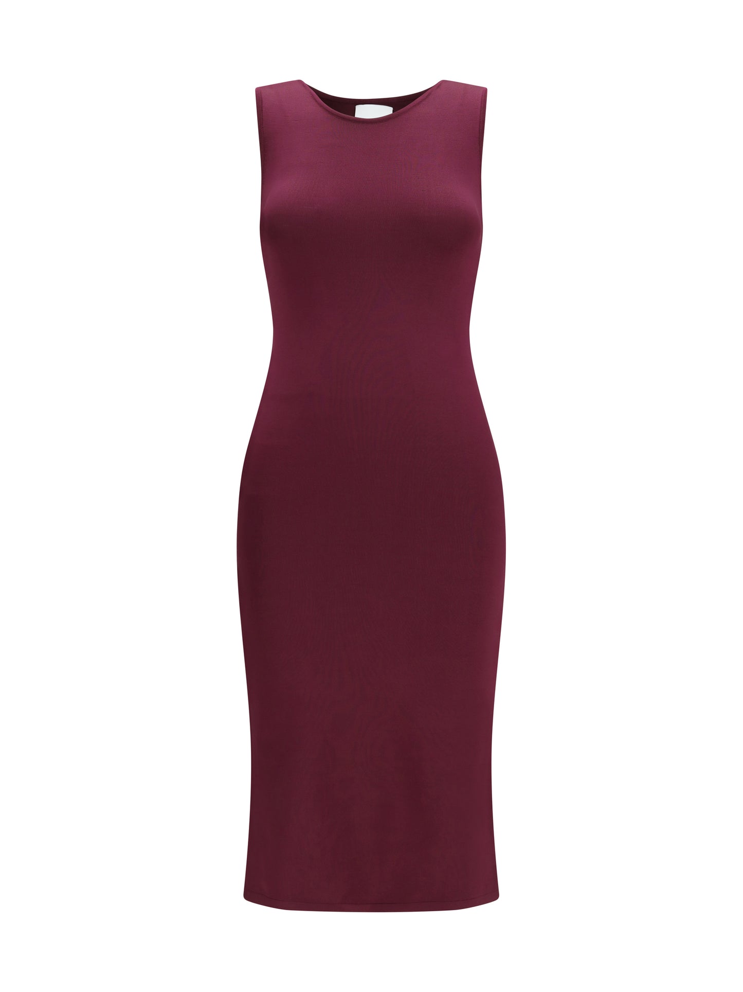 Dress Silk Aubergine