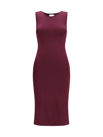 Dress Silk Aubergine