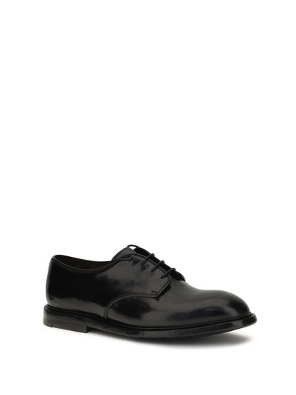 Lace-Up Shoes Black Leather