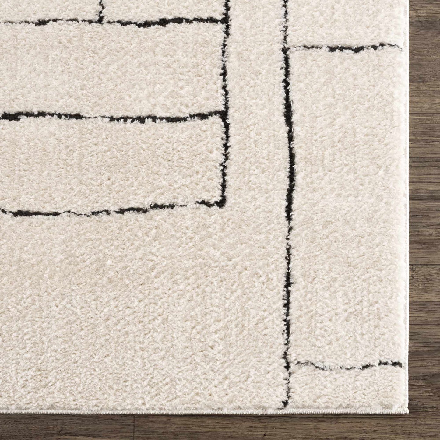 Keats Black & White Area Rug - Clearance