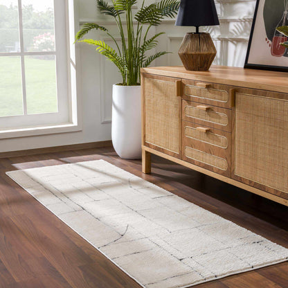 Keats Black & White Area Rug - Clearance