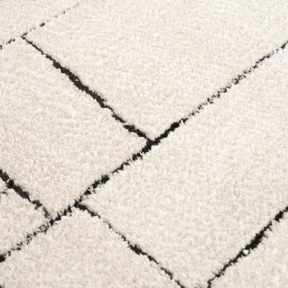 Keats Black & White Area Rug - Clearance