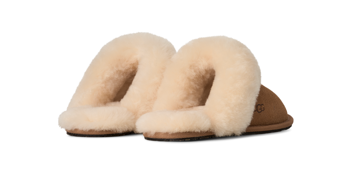 UGG Scuffette II Womens Mules — Chestnut Suede