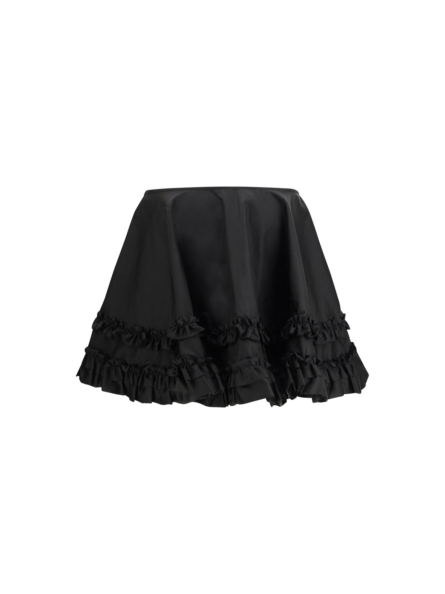 Skirt Duchesse Nylon Mini Frill Black