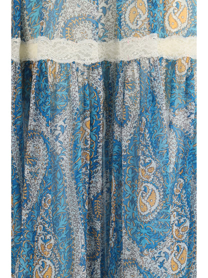 Maxi Skirt Silk Crepon Multicolour