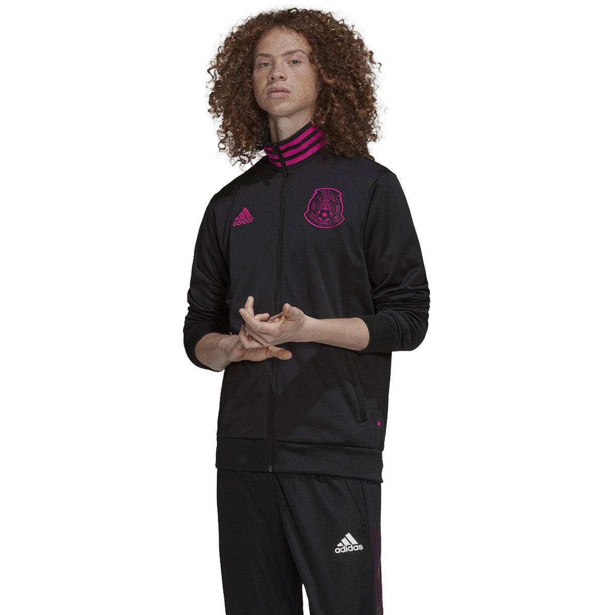 adidas Men's Fmf 2020-21 Mexico 3-Stripe Track Top