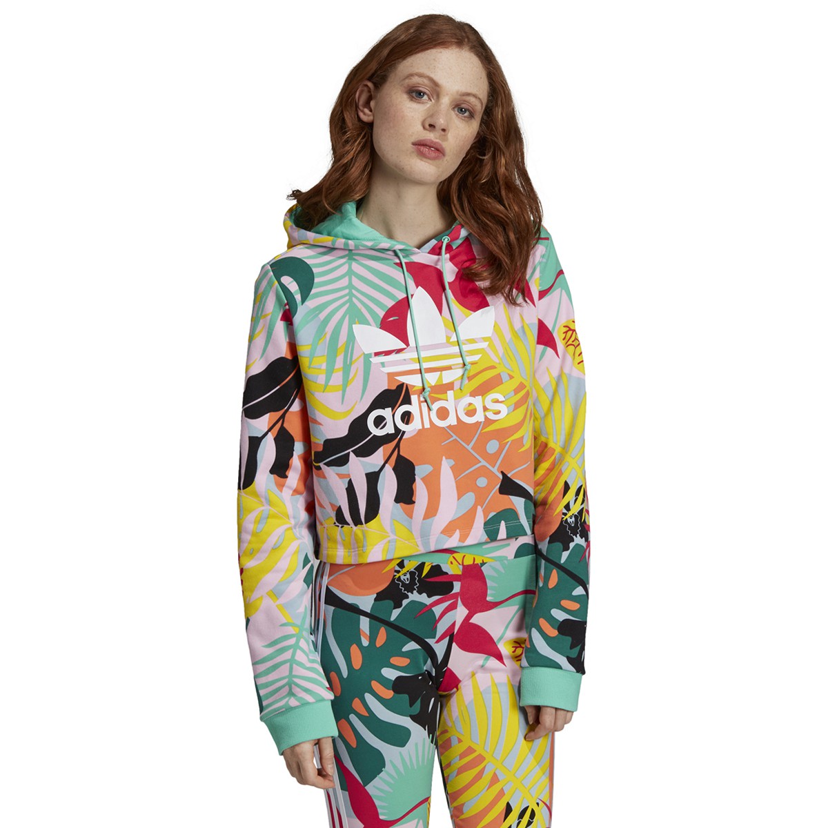 Women's adidas Originals Tropicalage Cropped Hoodie