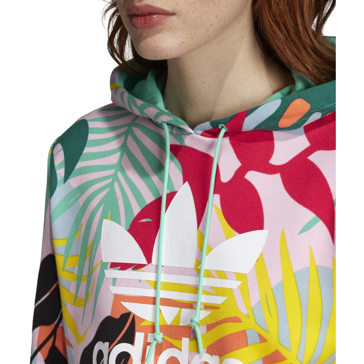 Women's adidas Originals Tropicalage Cropped Hoodie