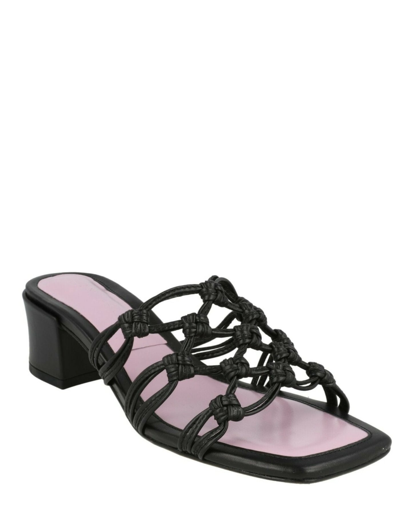 ByFar Marsha Knotted Leather Mule Sandals