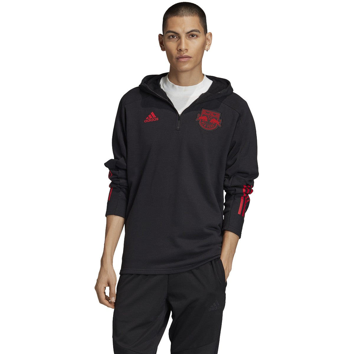Men's adidas New York Red Bulls 3-Stripes Travel Jacket