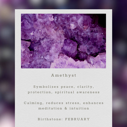 Amethyst Adjustable Gemstone Bracelet