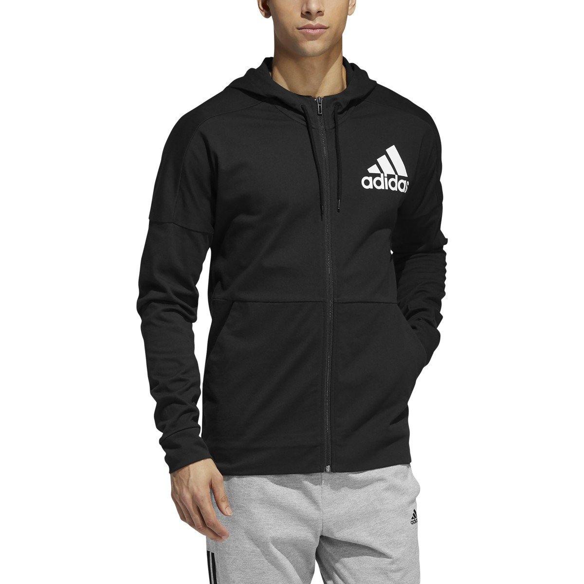 [FJ0717] Mens Adidas Back To School Full-zip Hooded Sweatshirt - sneakAR