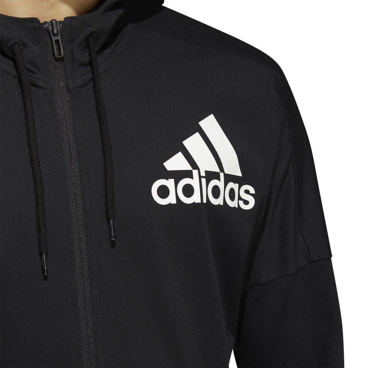 [FJ0717] Mens Adidas Back To School Full-zip Hooded Sweatshirt - sneakAR