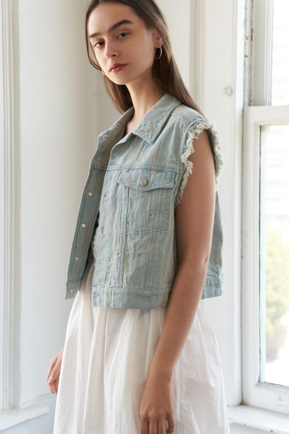 Blessed Lift Denim Vest