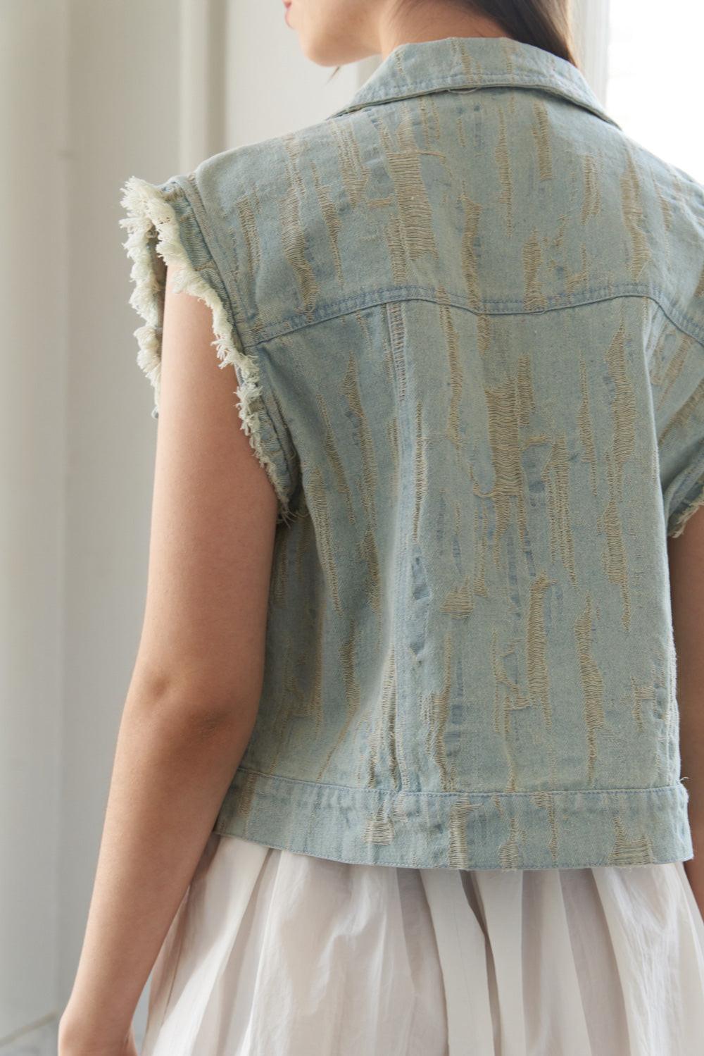 Blessed Lift Denim Vest