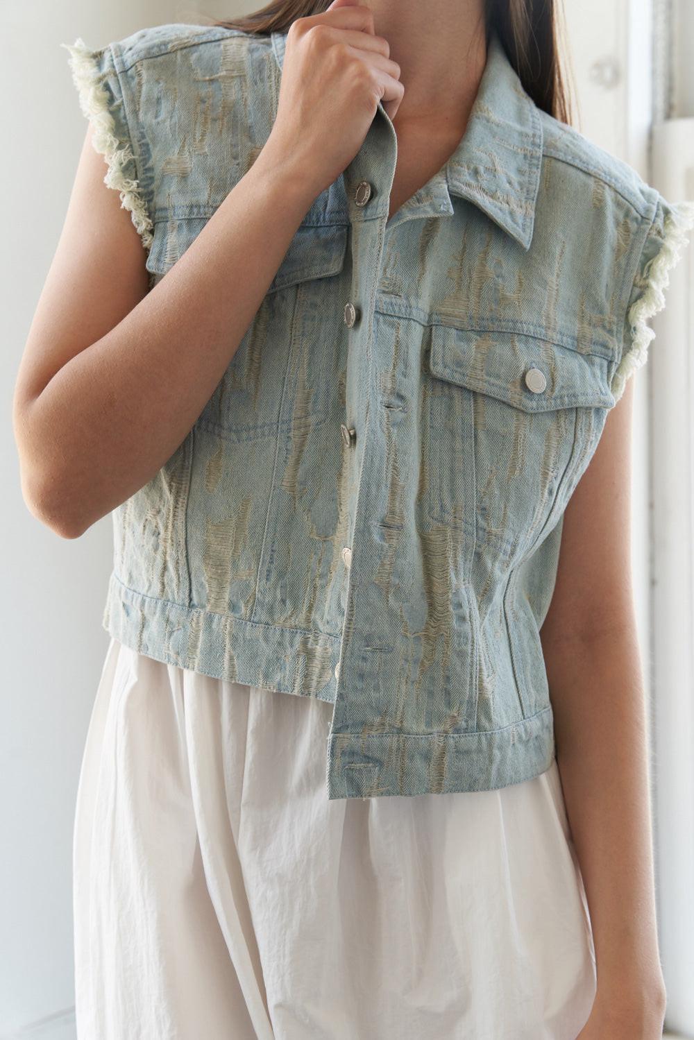 Blessed Lift Denim Vest