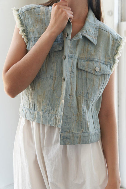 Blessed Lift Denim Vest