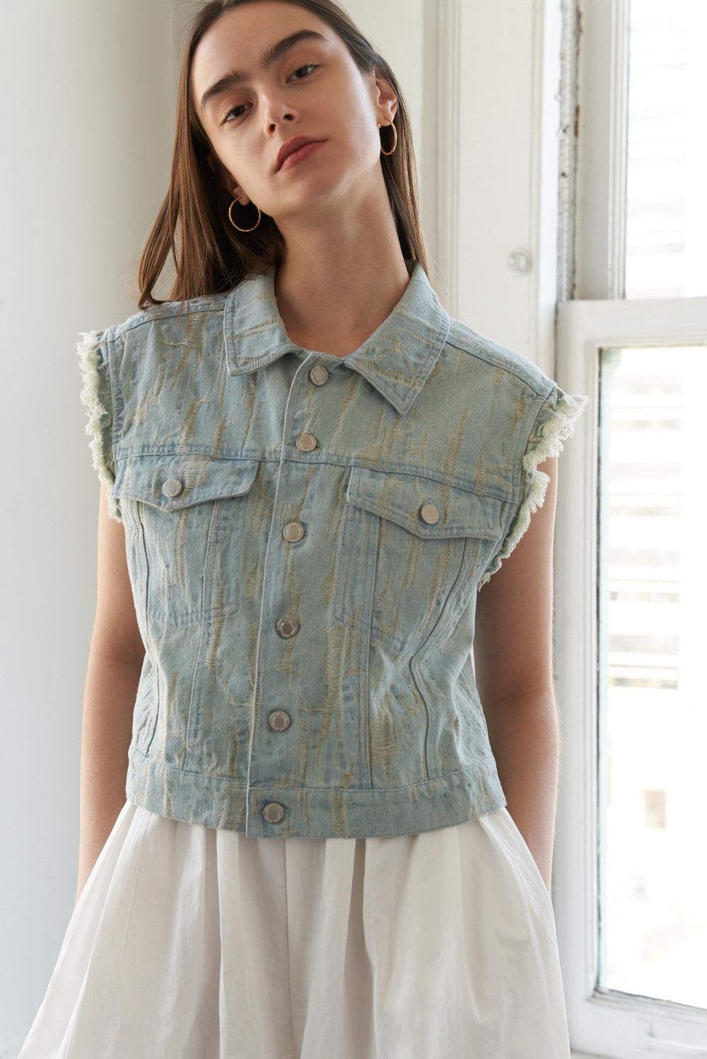 Blessed Lift Denim Vest