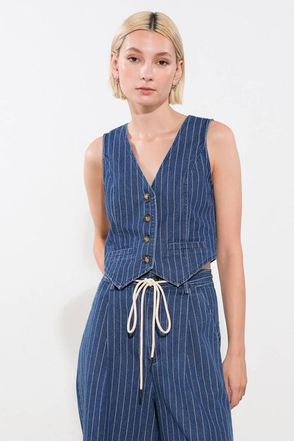 I Still Believe Denim Vest