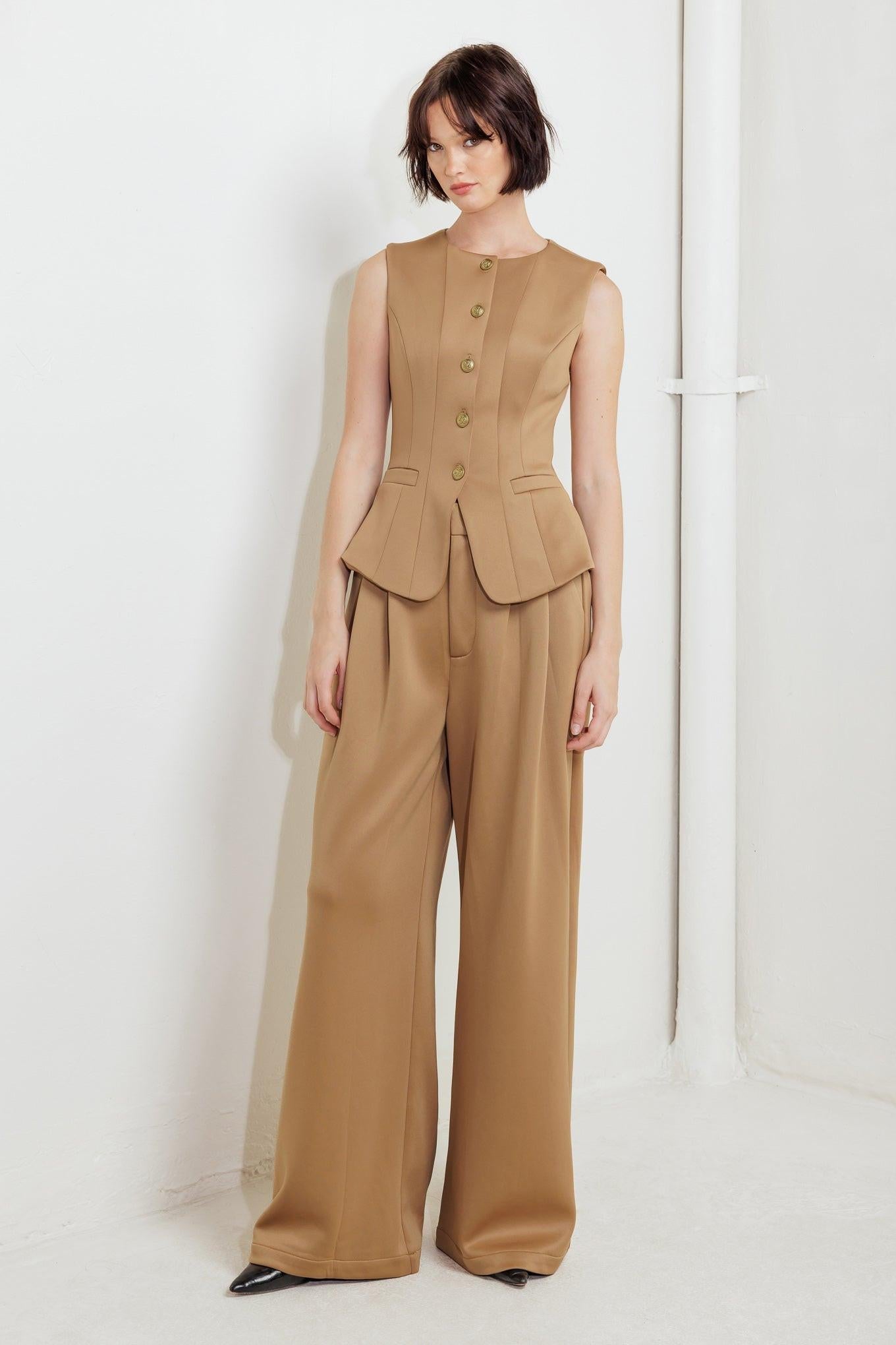 Romantic Petal Woven Vest